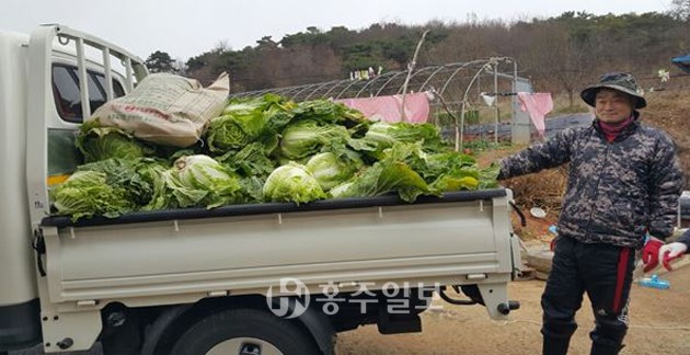 결성면 해동마을 방정복(50)씨는 지난달 24일 쌀과 배추를 결성면 소재 노인복지시설 ‘사랑의 둥지’에 기부했다. 방 씨는 13년 전부터 해마다 쌀과 배추를 기부해 귀감이 되고 있다.