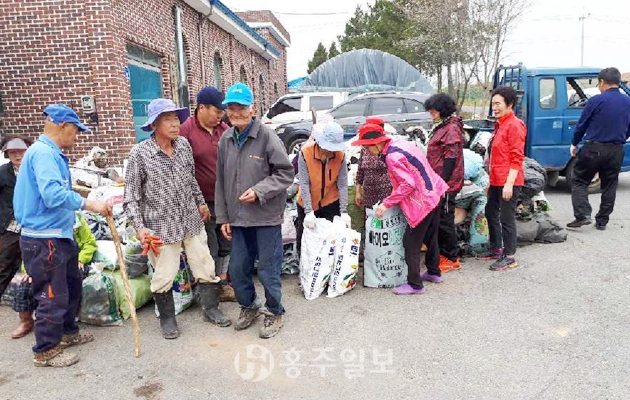 금마면 마을일대 대청소 실시 사진