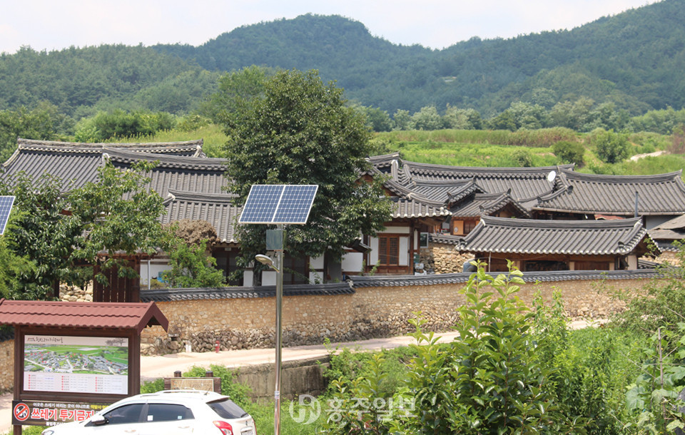 경남 거창 황산마을 전경.