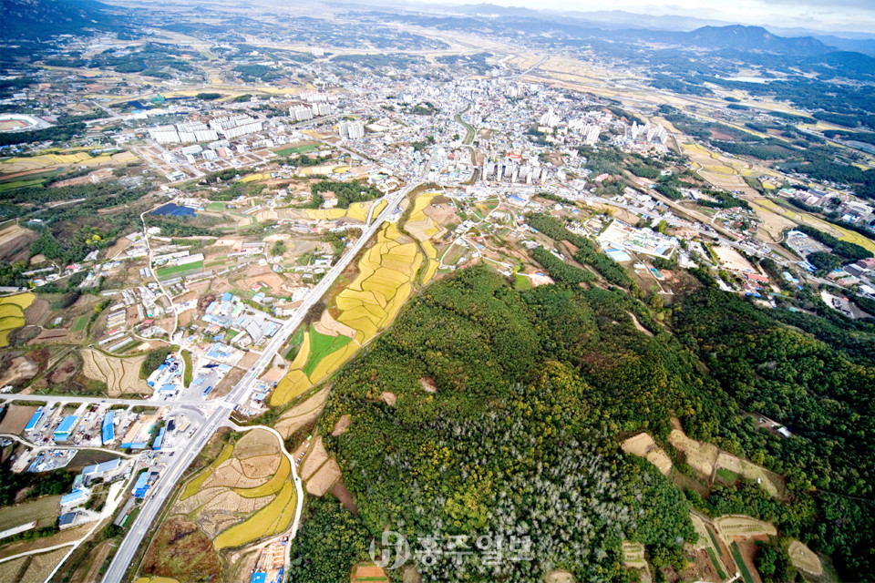 천년의 역사문화도시 홍성읍 전경.