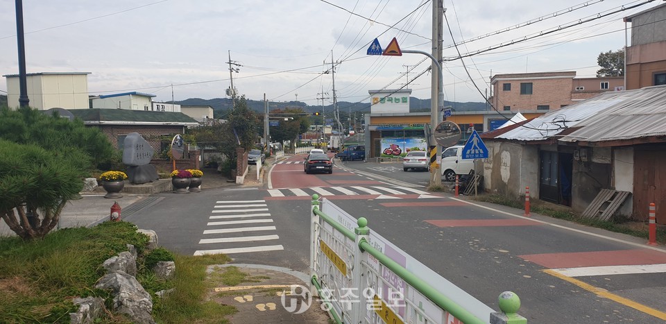 장곡면 교통환경개선사업 대상지 전경.