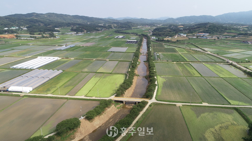 삽교천정비 모습