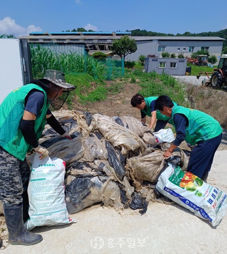 쾌적한 농촌환경을 만들자, 폐비닐 6000kg가량 수거