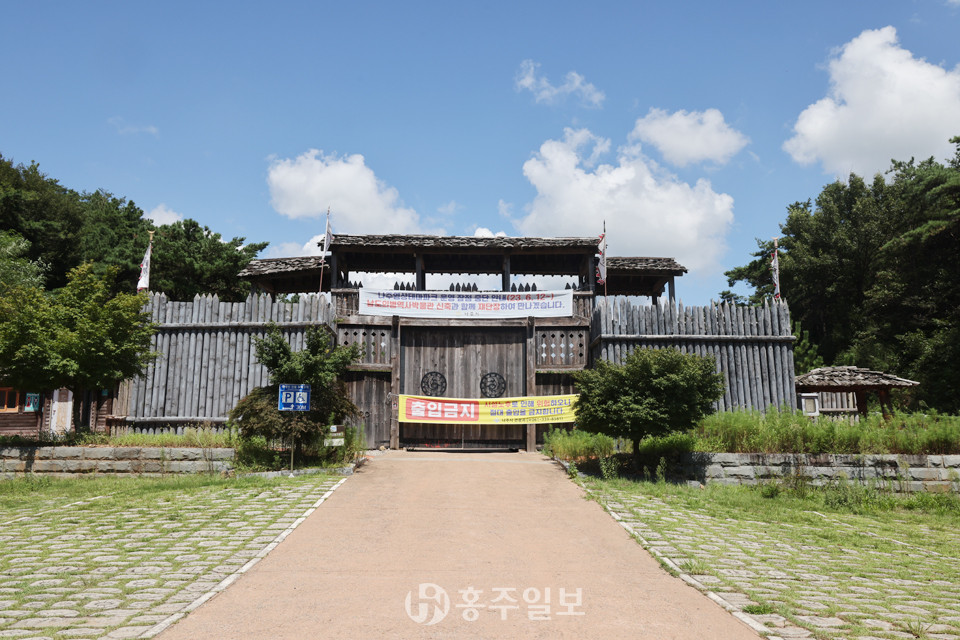 남도의병역사박물관 신축으로 인해 운영을 잠정 중단한 나주영상테마파크.