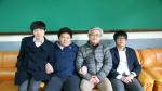 왼쪽부터 한재준 학생, 장영제 학생, 윤석구 지도교사, 조건희 학생