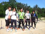 사진 왼쪽부터 유지연 코치, 김세연·심민주·이보영(1년)·최재원(3년)