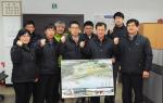 지역개발부 사람들(좌측부터 오희순, 안준영, 정회영, 정학진, 김진규, 강현일, 민학규 부장, 전완진, 김종봉).