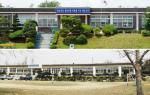 올해 폐교된 갈산면 광성초(사진 위)와 2009년 폐교된 갈산면 용호초 교사 전경.