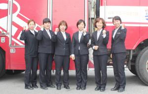 왼쪽부터 전진 소방사, 표선영 소방사, 강승희 소방교, 추민영 소방교, 민효진 소방장, 이효주 소방교.