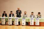 토론회에 참석한 공단측 인사6명 중 윤용관군의원이 모두발언을 하고있는모습