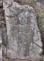 용봉산 빈절골사지 마애관음보살입상.