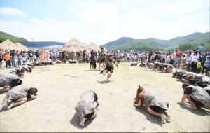 지난 5월 석장리 구석기축제 현장 모습.