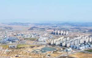 '읍'으로의 승격 조례가 통과된 홍북면의 충남도청 내포신도시 전경.