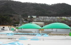 고창 가축분뇨 바이오가스 열병합발전소 전경