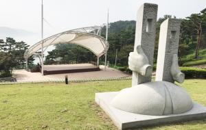 예당호 야외공연장 모습 .