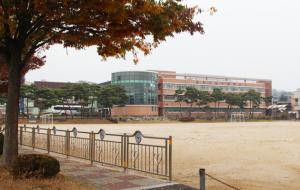 광천제일고등학교 전경. 광천상고 시절 유능한 인재들을 많이 배출했다.