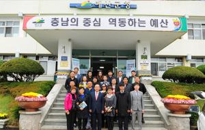 지난달 중국 요녕성 여행사 관계자 팸투어 사진.