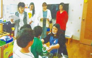 광천 어린이집 급식시간.