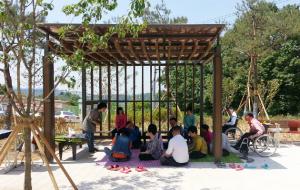 지난 2015년 결성면 사회복지시설 한누리에 조성된 복지시설 나눔 숲 조성사업.