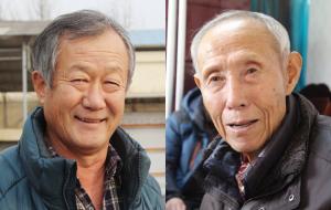 김진태 이장(사진 왼쪽)과 김정부 노인회장.