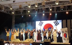 오는 11일 청소년선도문화제 무대에 오를 뮤지컬 ‘윤봉길’ 공연 모습.