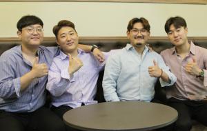 왼쪽부터 박민재(27), 신민재(26), 이충환(25), 박상준(25).