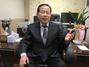 홍성군체육회 첫 민선 회장에 당선된 박준용 씨.