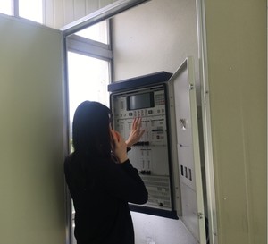 대흥면에 설치된 경보단말 모습.