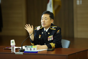 이철구 충남경찰청장 취임 간담회 모습.