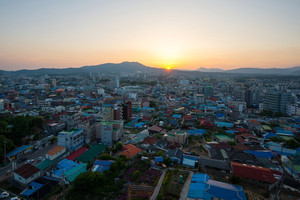 범죄예방디자인 공모사업에 선정된 홍성읍내 전경.