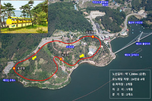 예당호 모노레일 위치도.