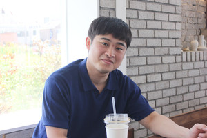 전남 강진에서 온 홍성우(26) 씨.