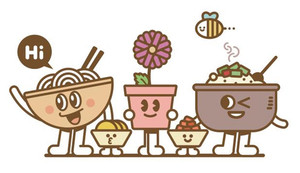 예산장터삼국축제 캐릭터 왼쪽부터 슈·쿠카·바비와 올망졸망 친구들.