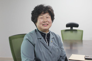 지난 25일 금마면 주민자치센터에서 만난 박한숙 금마면 주민자치위원장.