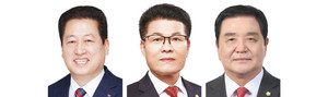 &nbsp; &nbsp; &nbsp; &nbsp; &nbsp; &nbsp; &nbsp; &nbsp; &nbsp; &nbsp; &nbsp; &nbsp; &nbsp; &nbsp; &nbsp; &nbsp; &nbsp; &nbsp; &nbsp; &nbsp; &nbsp;왼쪽부터 더불어민주당 1 이풍세 후보, 국민의힘 2-가 김덕배 후보, 2-나 이선균 후보.