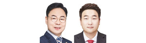 홍성군의원 나선거구 당선자. 왼쪽부터 더불어민주당 문병오, 국민의힘 이정윤.