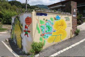 사포마을 다랭이논 산책로 안내도.