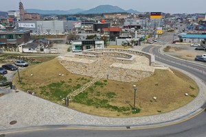 문루가 없는 홍주읍성 북문의 모습