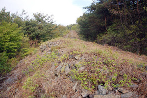 내포문화숲길 백제부흥군길 코스에 있는 홍성 장곡산성.
