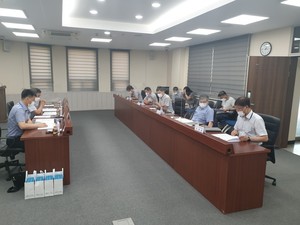 건설공사 불공정행위 근절을 위한 내부협의 모습.
