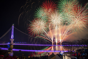 예산 예당호 빛축제.
