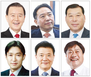 &nbsp;첫 줄 좌측부터 차례대로&nbsp;홍문표(국민의힘),&nbsp;강승규(국민의힘), 오배근(민주당), 강희권(민주당), 김학민(민주당), 김영호(진보당).