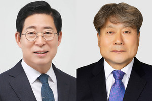 왼쪽부터 더불어민주당 양승조, 진보당 김영호 예비후보자.