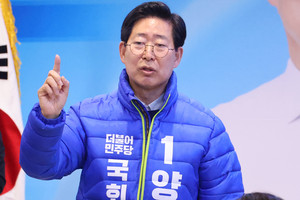 기호 1번 더불어민주당 양승조 후보.