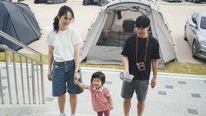 캠핑데이에 참석하는 신당초등학교 학생의 가족들.