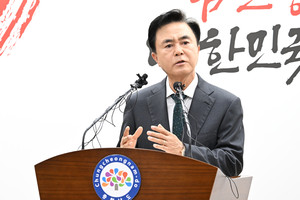 김태흠 충남지사가 지난 29일 기자회견을 열고 내포신도시 종합병원 건립에 대한 의지를 밝혔다.
