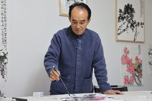 만취 김용복 화백.
