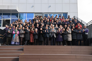 홍북노인대학 수료식 단체사진