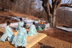 구항면 발현마을 ‘느티나무 서낭제’. 사진＝전달수 제공