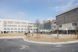 홍북중학교 전경.